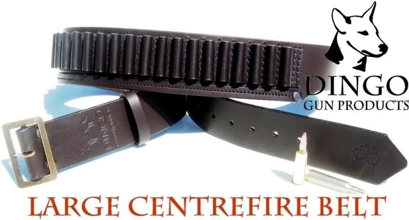 LEATHER AMMO BELT 45/70 CENTREFIRE RIFLE BULLET ~42 52