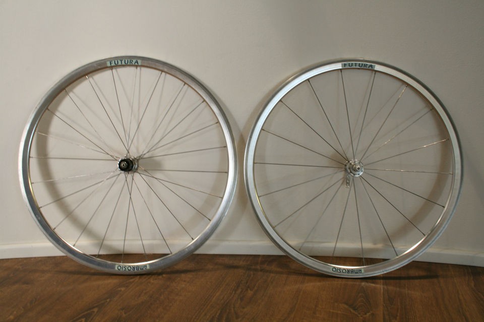 Wheel Set Ambrosio mod. Futura, clincher, Shimano Freehub body; Used