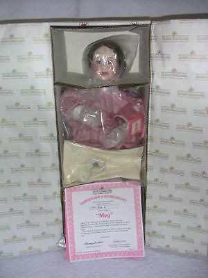 ASHTON DRAKE MEG LITTLE WOMEN WENDY LAWTON DOLL MIB COA