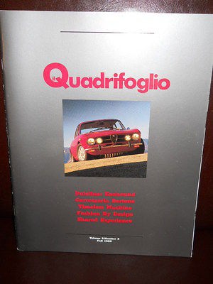 Alfa Romeo il Quadrifoglio MAGAZINE 1988 Alfa Romeo 1750 GTV 