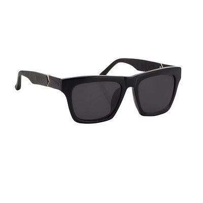 Linda Farrow For The Row Wayfarer Leather Sided Sunglasses NIB. 100% 