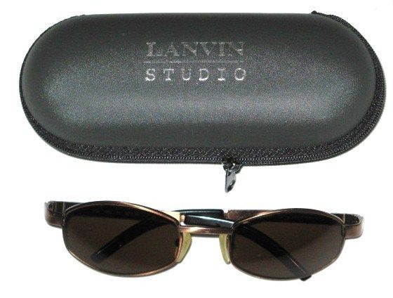 VINTAGE LANVIN SUNGLASSES COPPER COLOR MADE IN FRANCE 115 1292 01 52 