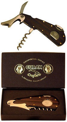 Cuban Crafters CC 21 Cigar Cutter Wine & Blade Tool NIB