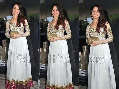 BOLLYWOOD DESIGNER SALWAR KAMEEZ TAMANNA ANARKALI DRESS KAMIZ SUIT 