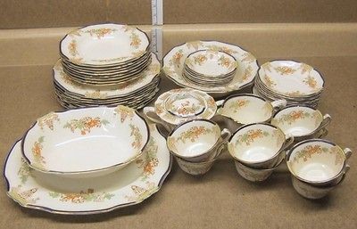 Alfred Meakin Alberta Marigold Astoria Blue 36 Piece Set