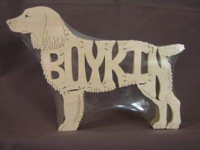 NEW Boykin Spaniel Wooden Dog Scroll Saw Toy Puzzle