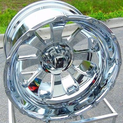 22X14 CHROME KMC XD ARMOUR WHEELS RIMS DODGE RAM 1500 BIG HORN 5X5.5 