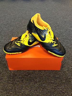   Nike5 Bomba TF Black/Yellow New Authentic Soccer Turf Futsal Mens Shoe