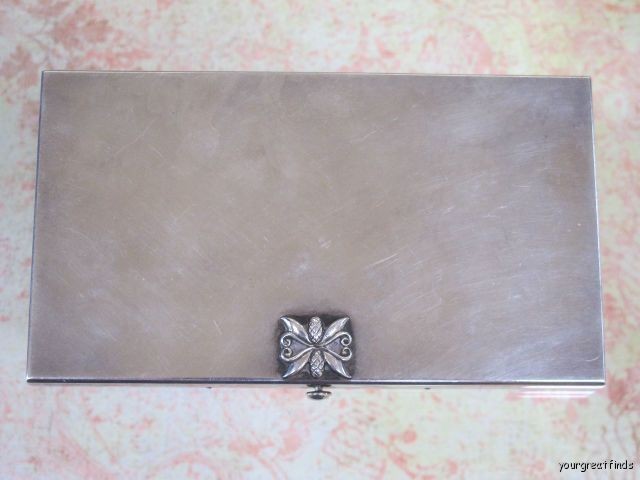 ELEGANT VINTAGE SOLID GEORG JENSEN STERLING SILVER CIGARETTE CASE