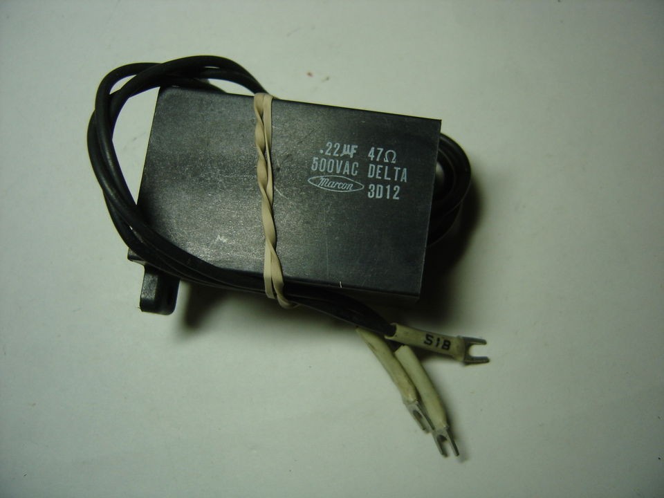 MARCON .22 UF 47 OHMS 500VAC DELTA 3D12 CAPACITOR NNB