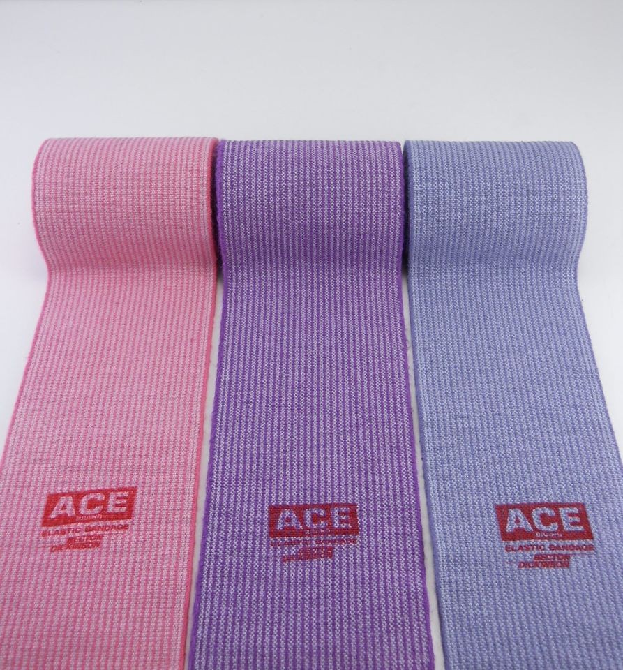 Genuine Ace Brand Elastic Sports Wrap Bandage 3 Wide IN COLORS with 