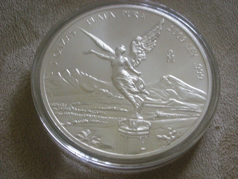 Mexico 2009 (5 oz) Silver Libertad   BU   Hard to get