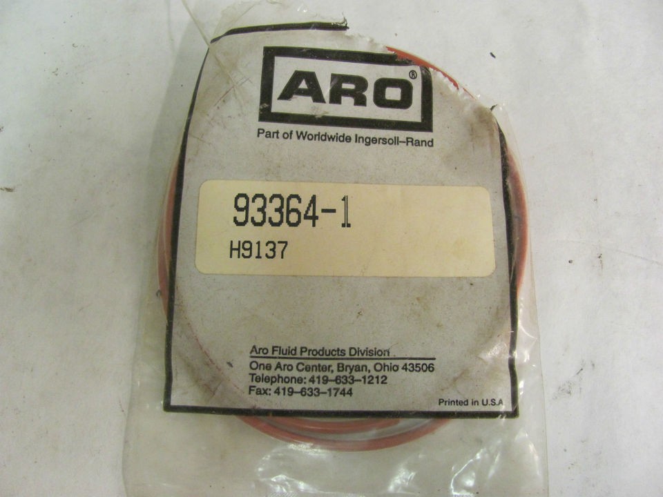 Lot of (2) Aro 93364 1 Teflon/PTFE Pump O Rings, Repair/Service 