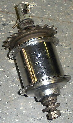 Vintage Sturmey Archer 3 Speed Bicycle Rear Hub