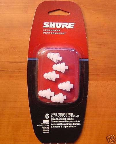 Triple flange Ear tip SHURE SE530 PTH Westone UM1 UM2