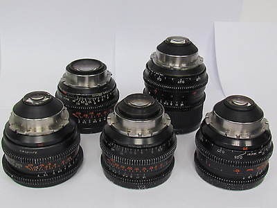 Arri Arriflex Carl Zeiss Hi Speed T1.3 MK2 lenses in PL mount