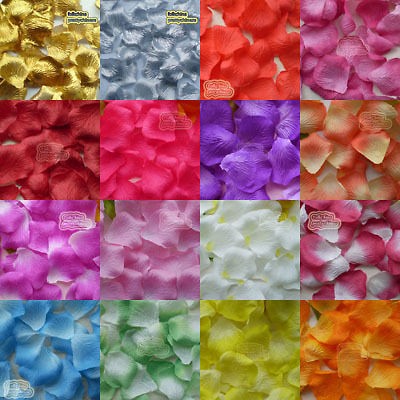 2000pcs Artificial Rose Petals Wedding Favour Party Confetti Color U 