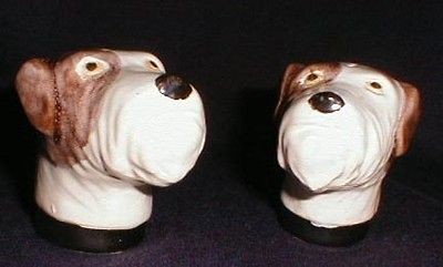 Rosemeade Pair of Fox Terrier Salt and Pepper Shakers