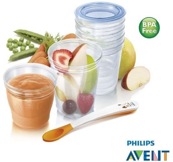 Avent SCF720/10 Food Storage Cups Set    WORLDWIDE