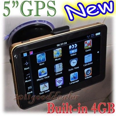 car gps navigation built in 4gb 64mb ram wince 6 0 fm  mp4 new 