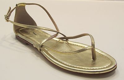 Crew Audra Sandals 9 Gold Soldout