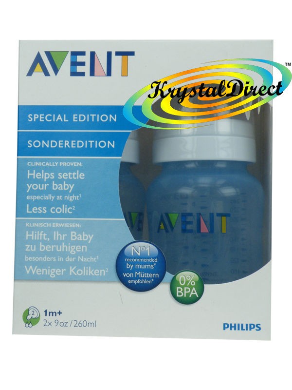 Avent SCF685/27 BLUE PP Bottles 260ml 2 Pack