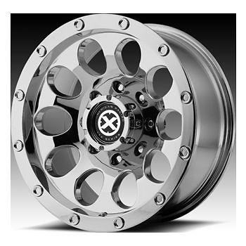 17X8 ATX AX186 SLOT CHROME RIMS