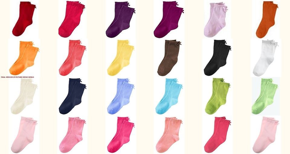 NWT Gymboree Basic Bow Socks Girls UPICK Choice Size/Color Various 