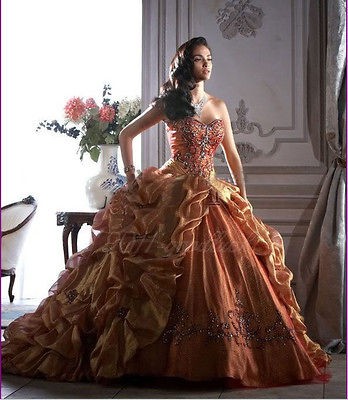 2012 New Masquerade Wedding Dress Bridal Evening Prom Ball Gown Custom