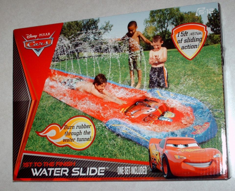 New Disney Slip n Water Tunnel Slide outdoor   Pixar Cars or Princess 