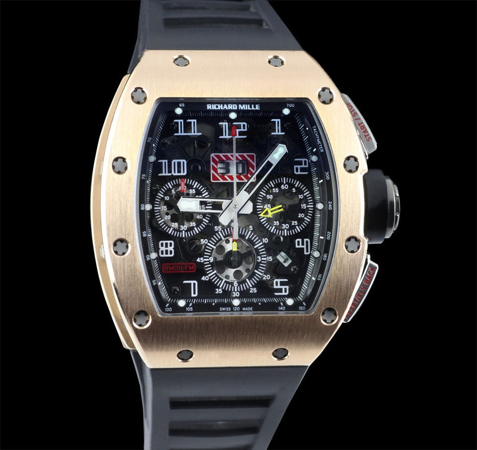 RICHARD MILLE RM 11 FELIPE MASSA ROSE GOLD SPECIAL EDITION CHRONOGRAPH 