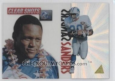 CARDS 1995 BARRY SANDERS #6PinnacleClear Shots&B.Sanders 