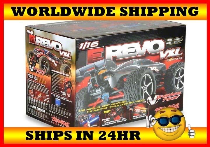 Traxxas 1/16 E Revo VXL 4WD 2.4GHz RTR w/Batt & Charger MODEL 7107