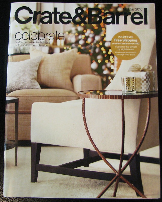 Crate & Barrel Catalog Holiday 2010 Christmas Furniture