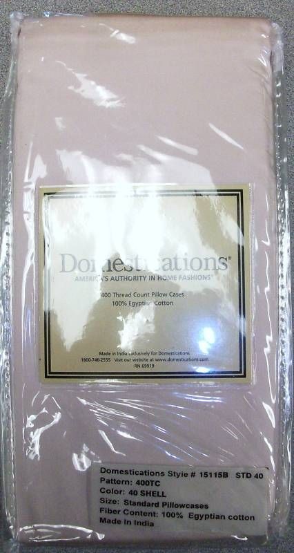 Domestications   400TC Pillow Cases SHELL #369B 15115B