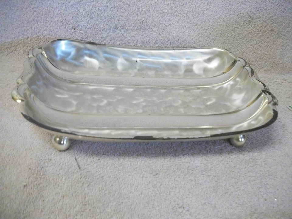 VINTAGE IKORA SILVERPLATE FOOTED SERVING DISH NO. 6523