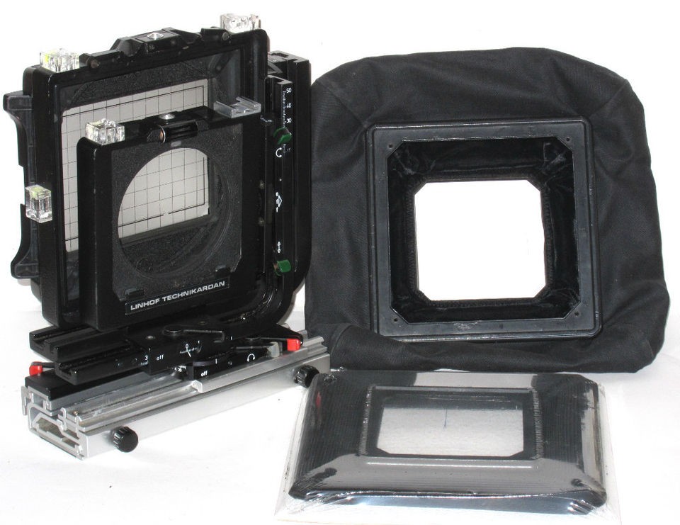 LINHOF 4x5 Technikardan + New Standard Bellows + Wide Bellows