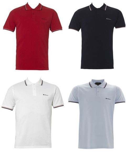 Ben Sherman Polo T Shirt Romford Twin Tipped Pique