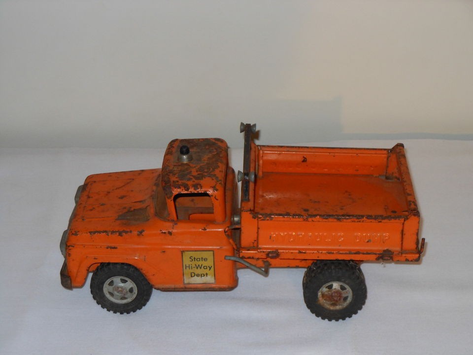   State Hi Way Dept Hydraulic Side Dump Toy Truck For Parts/Restoration