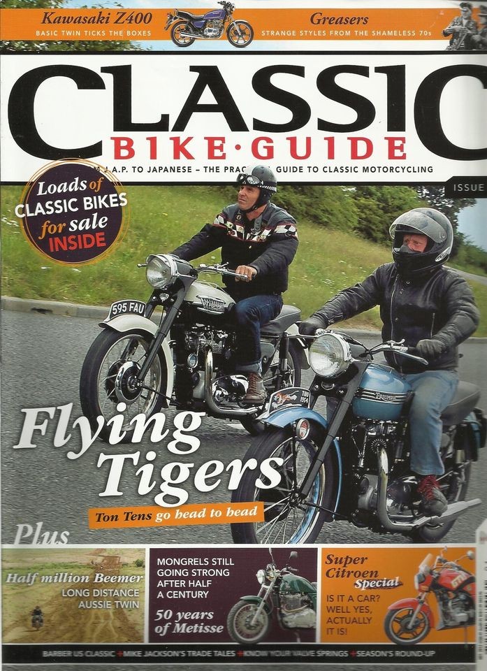 CLASSIC BIKE GUIDE, JANUARY, 2012 ( LOADS OF CLASSIC BIKES FOR SALE 