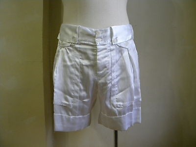   RUNWAY WHITE DETAILED SPORT BERMUDA TROUSERS SHORTS 48 32 CASUAL