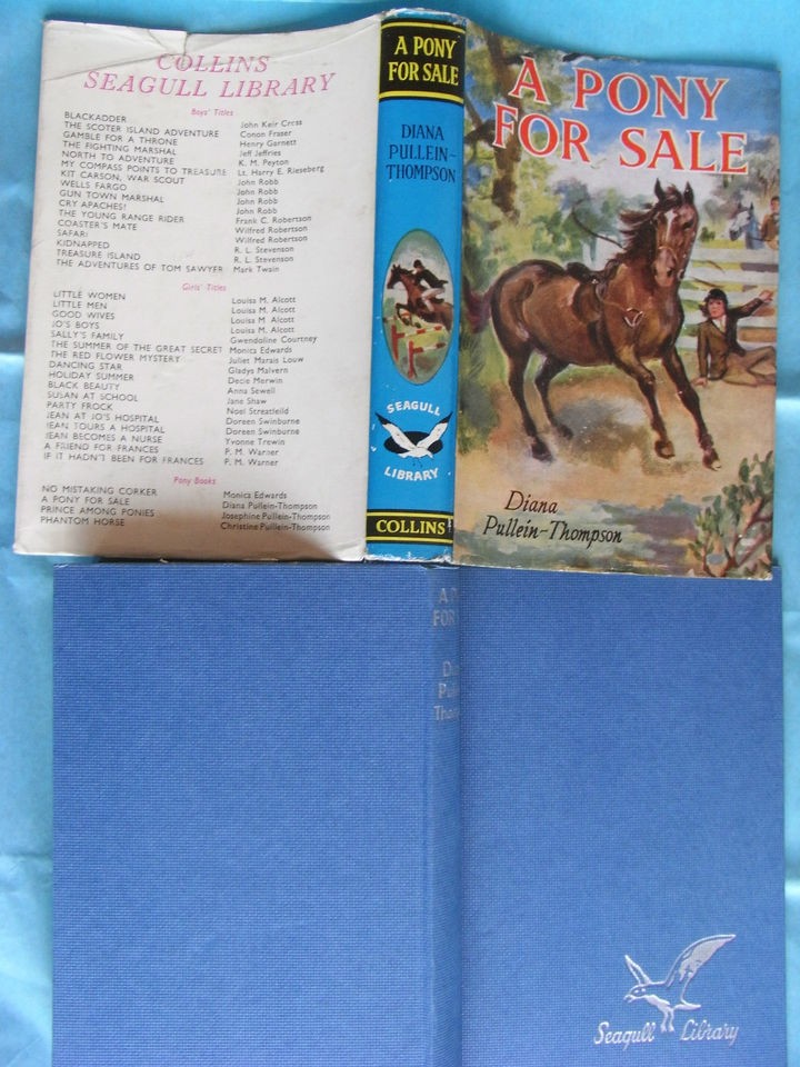 PONY FOR SALE DIANA PULLEIN THOMPS​ON H/BACK D/JACKET   1962