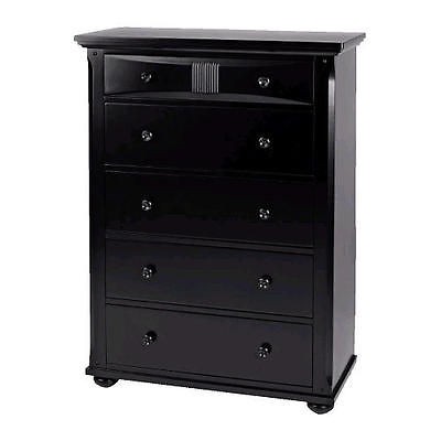 Simmons Impressions 5 Drawer Dresser   Black