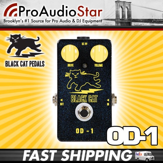 Black Cat OD 1 OD1 Overdrive Pedal PROAUDIOSTAR