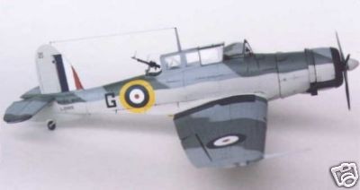 24 Skua Blackburn B24 Airplane Wood Model Free Ship