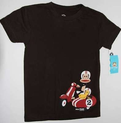 PAUL FRANK INDUSTRIES Boys BROWN Scooter Sidecar S.S TEE   JULIUS 