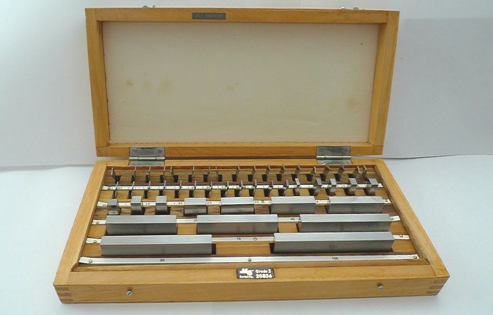 47 Piece Steel Gauge Block Set Grade 2 Calibration Certificate 2001