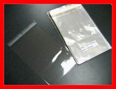 500 5 1/4 x 7 1/4 Clear (A7) card Resealable Cello / Poly / BOPP Bags