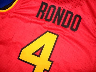 RAJON RONDO #4 OAK HILL HIGH SCHOOL JERSEY RED   ALL SIZES