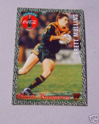 1995 COKE RUGBY LEAGUE CARD #10   BRETT MULLINS